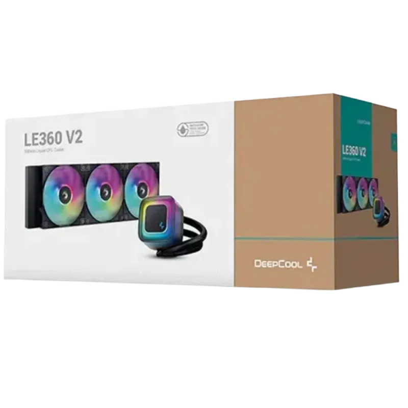 DeepCool LE360 V2 ARGB 360mm Liquid CPU Cooler - Black
