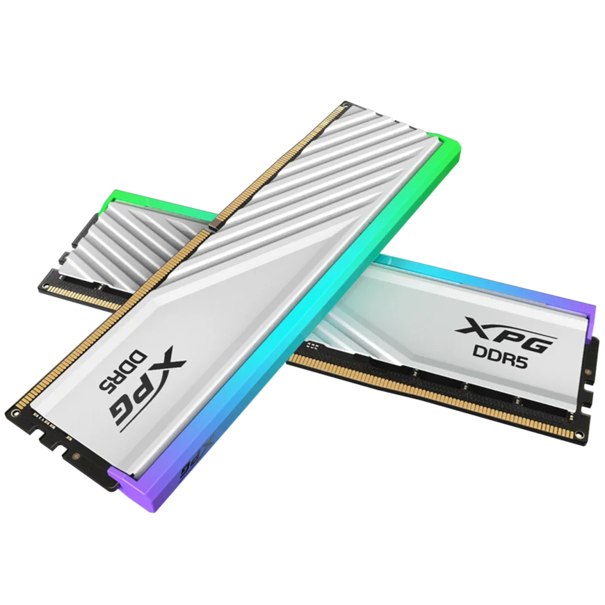 XPG Lancer Blade DDR5 6000MHz CL30 RGB 32GB (2x16GB) RAM - White