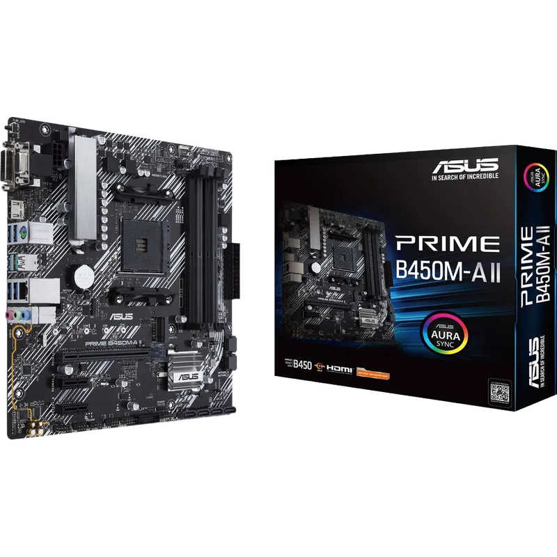 ASUS PRIME B450M-A II AM4 Motherboard