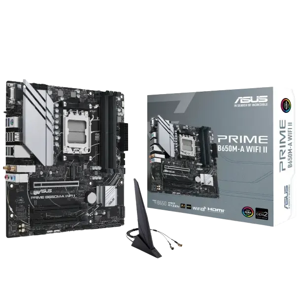ASUS PRIME B650M-A WIFI II AM5 DDR5 Micro-ATX Motherboard