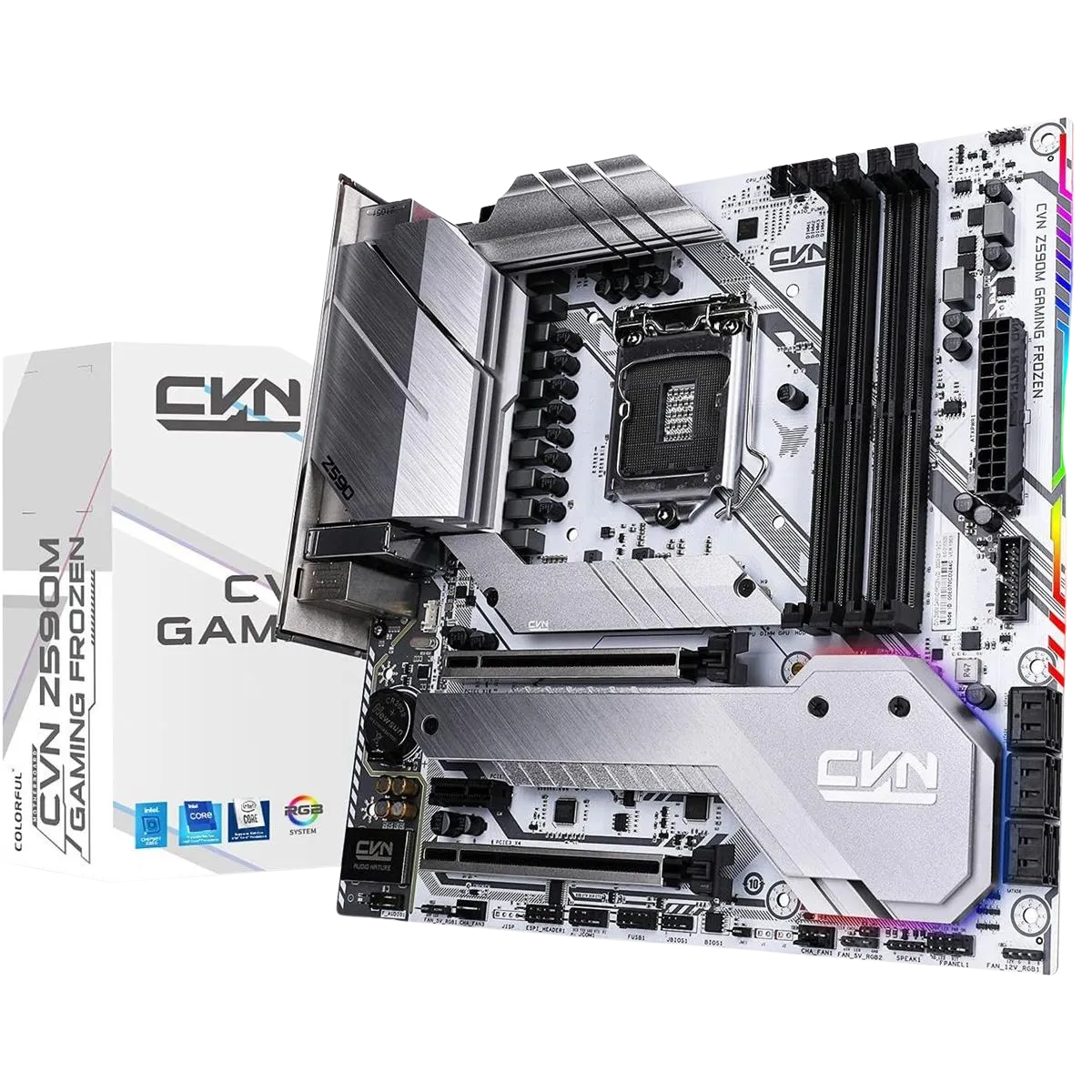 Colorful CVN Z590M GAMING FROZEN V20 LGA1200 DDR4 Micro-ATX Motherboard