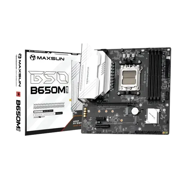 Maxsun TERMINATOR B650M WIFI6 AM5 DDR5 Micro-ATX Motherboard