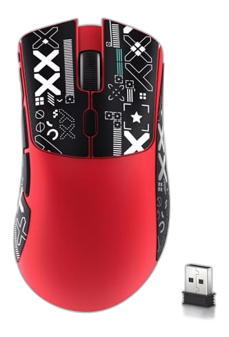 ATTACK SHARK G3 Pro Tri-Mode Wireless Gaming Mouse with RGB Charging Dock - White