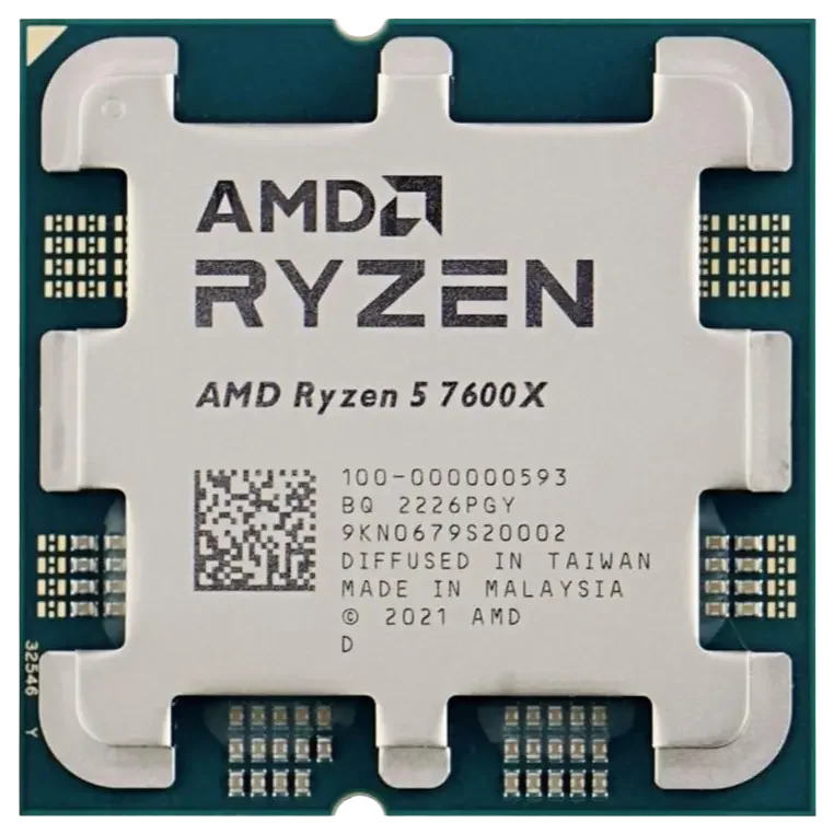 AMD Ryzen 5 7600X 6 Cores 12 Threads AM5 Desktop Processor - Tray